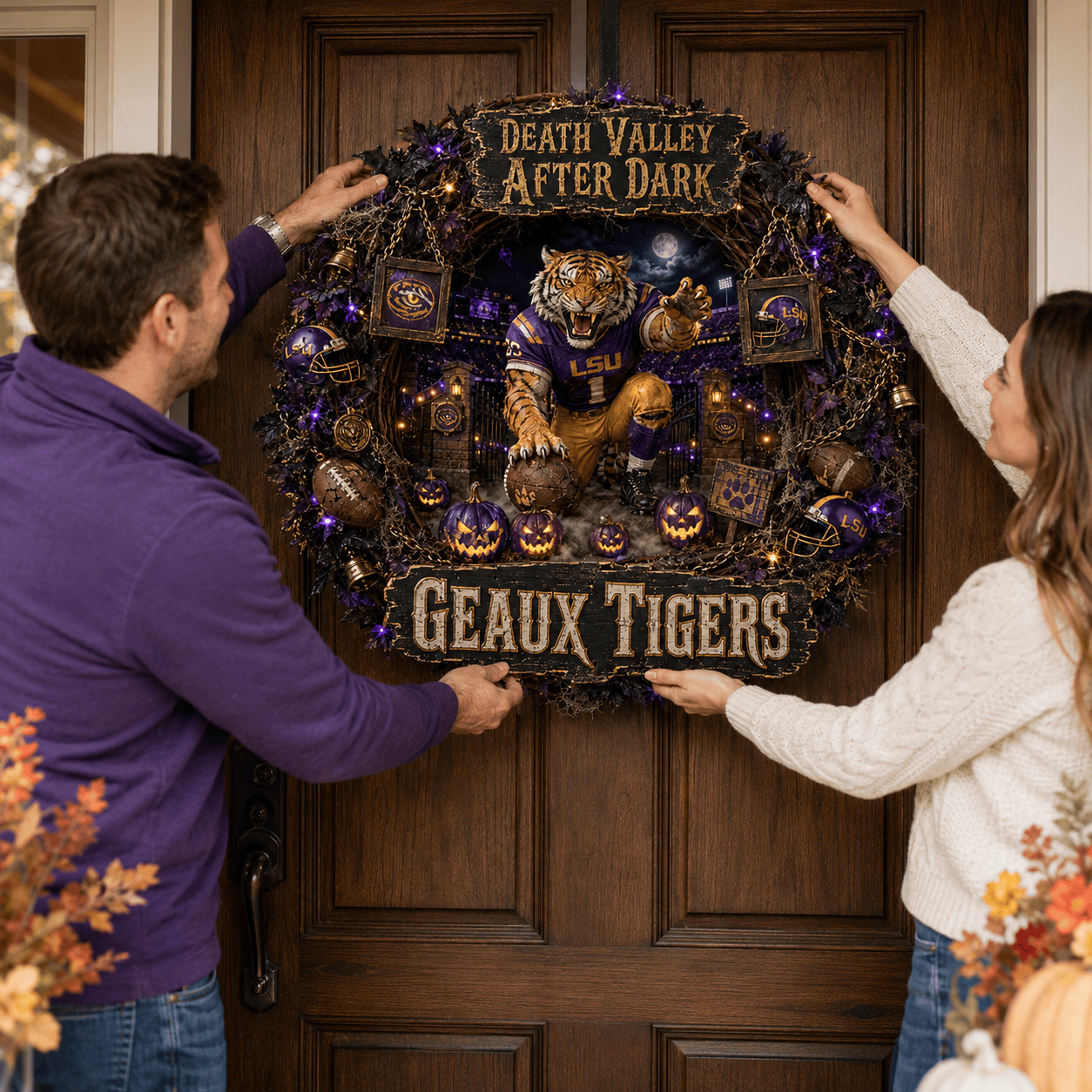 LSU Decorative Wreath LNTH