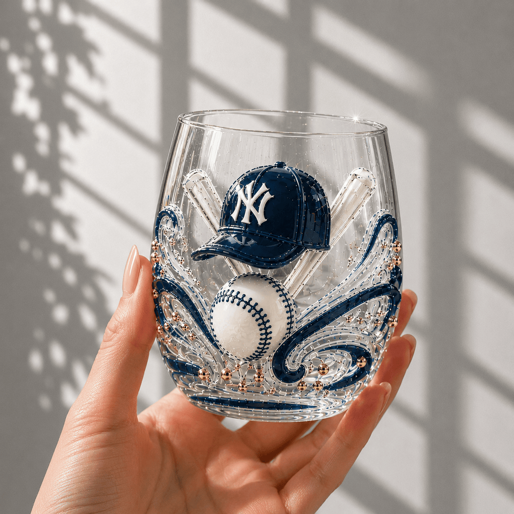 Premium NYY Stemless Wine Glass Set TTTT
