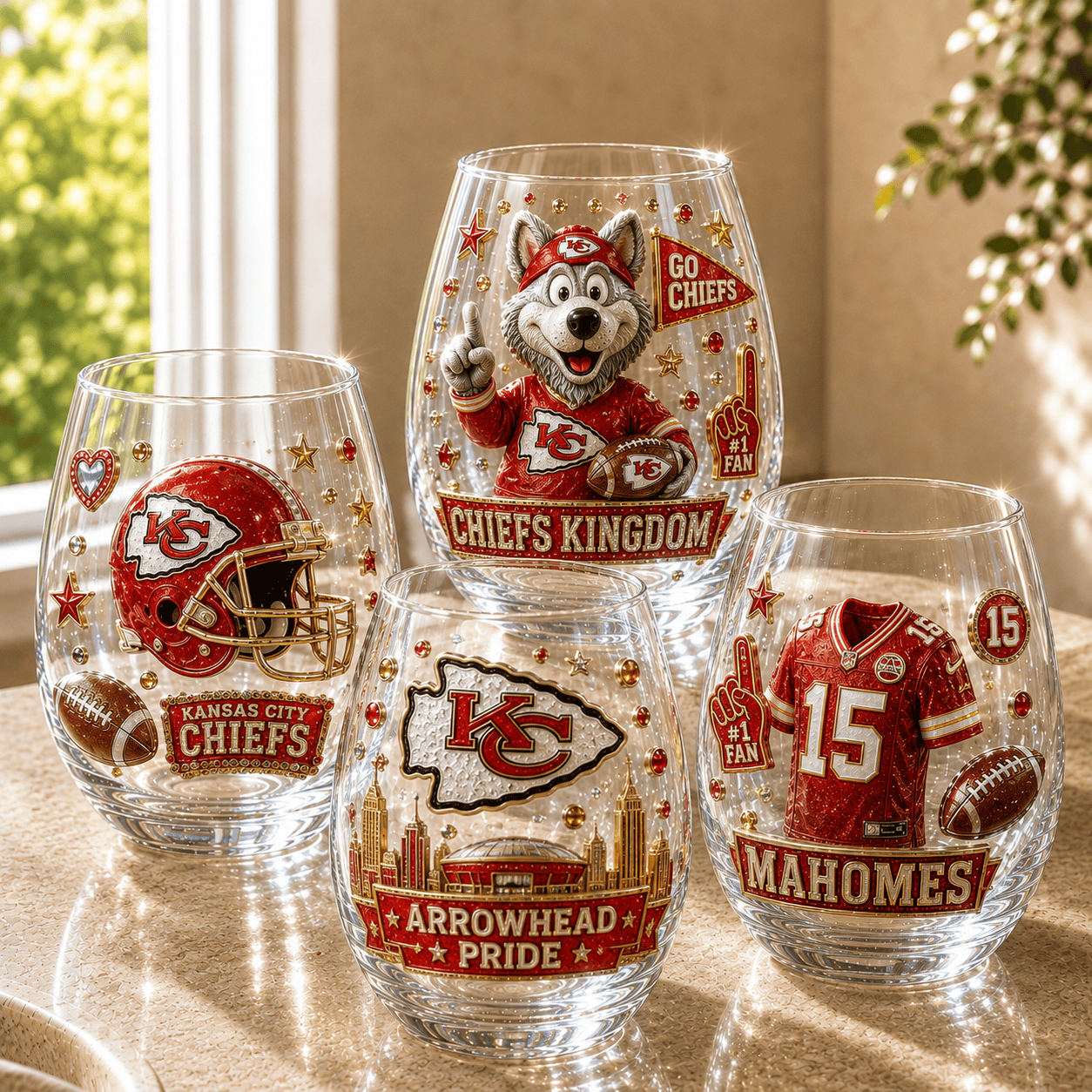Premium KCC Stemless Wine Glass Set BMD