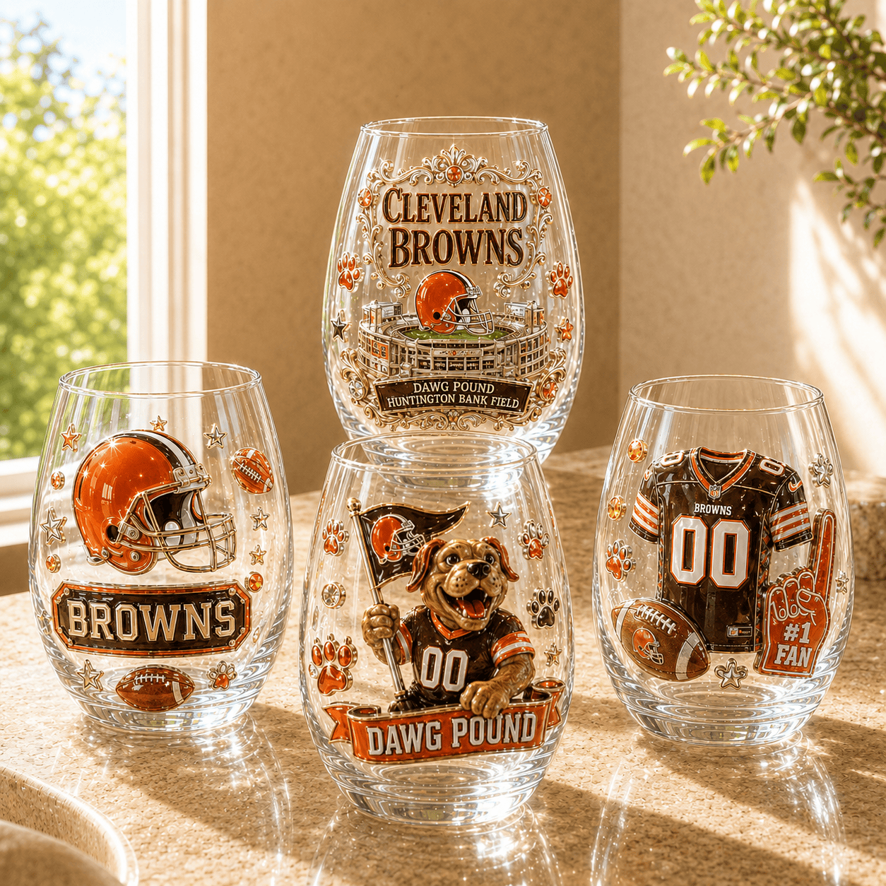 Premium CLVB Stemless Wine Glass Set BMD