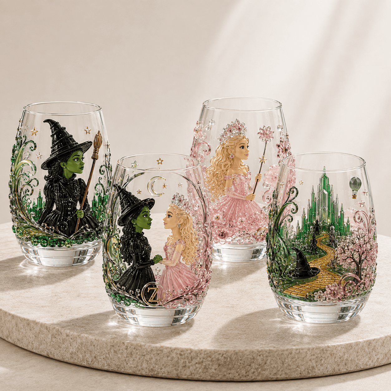 Premium WKCD Stemless Wine Glass Set BMD