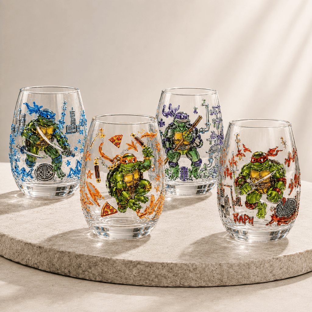 Premium TMNT Stemless Wine Glass Set BMD