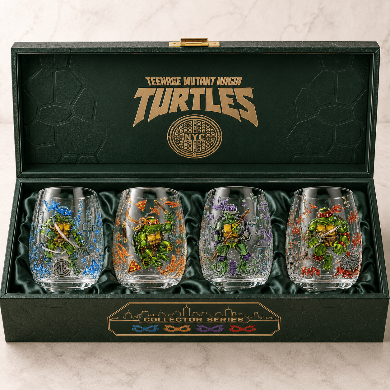 Premium TMNT Stemless Wine Glass Set BMD