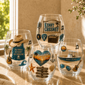 Premium KNCN Stemless Wine Glass Set TMH