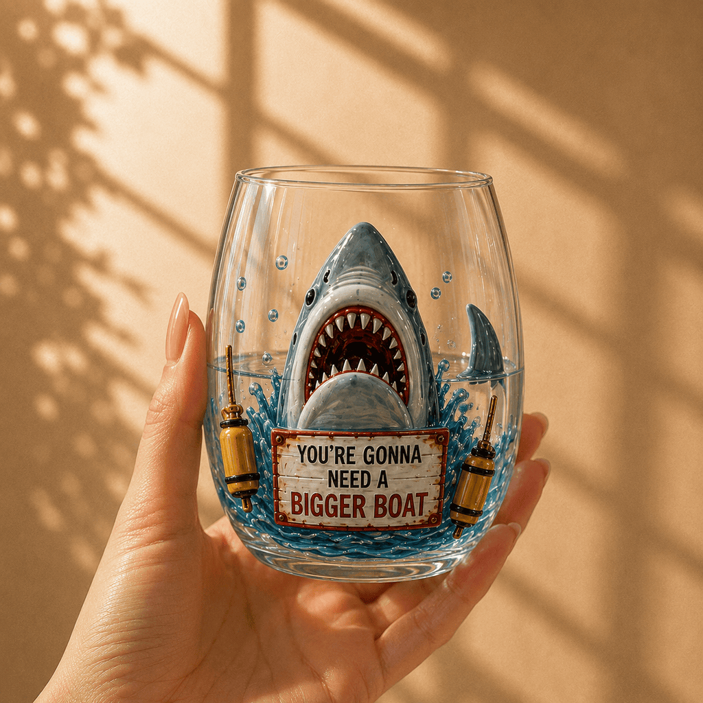 Premium JAWS Stemless Wine Glass Set TMH
