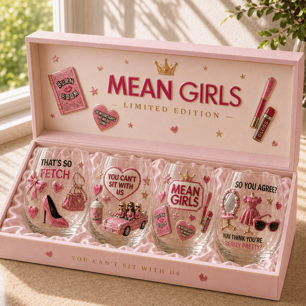 Premium MGS Stemless Wine Glass Set TMH