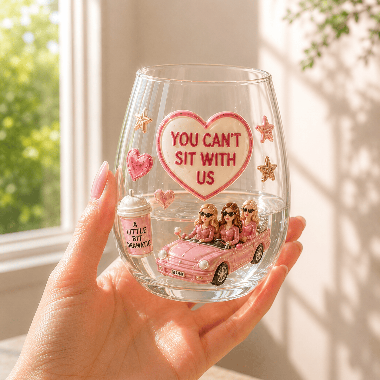 Premium MGS Stemless Wine Glass Set TMH