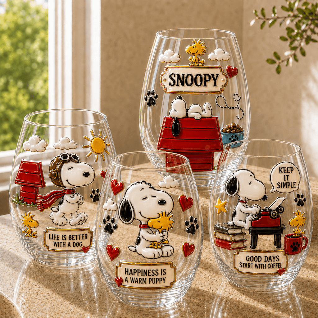 Premium SNPY Stemless Wine Glass Set TMH