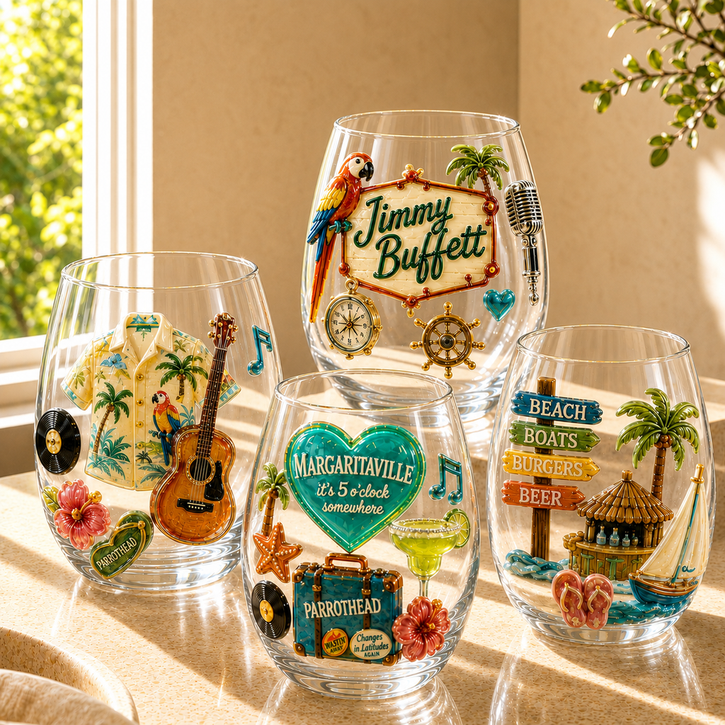 Premium JBT Stemless Wine Glass Set TMH