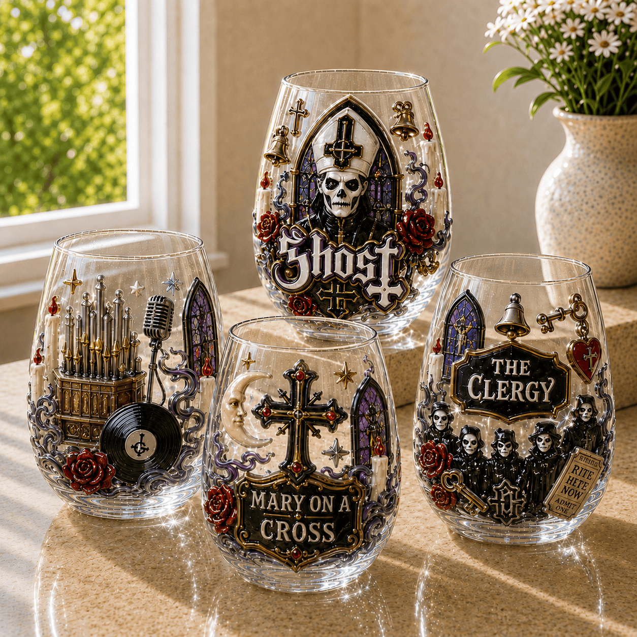 Premium GHB Stemless Wine Glass Set TTTT