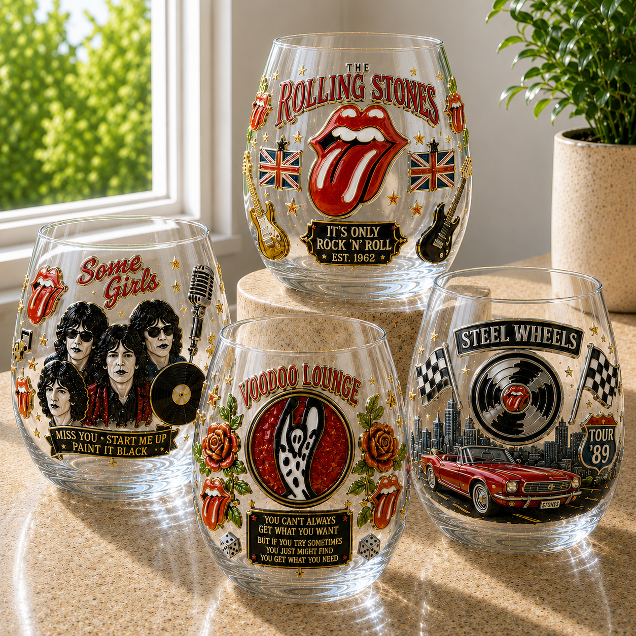 Premium RLST Stemless Wine Glass Set TTTT