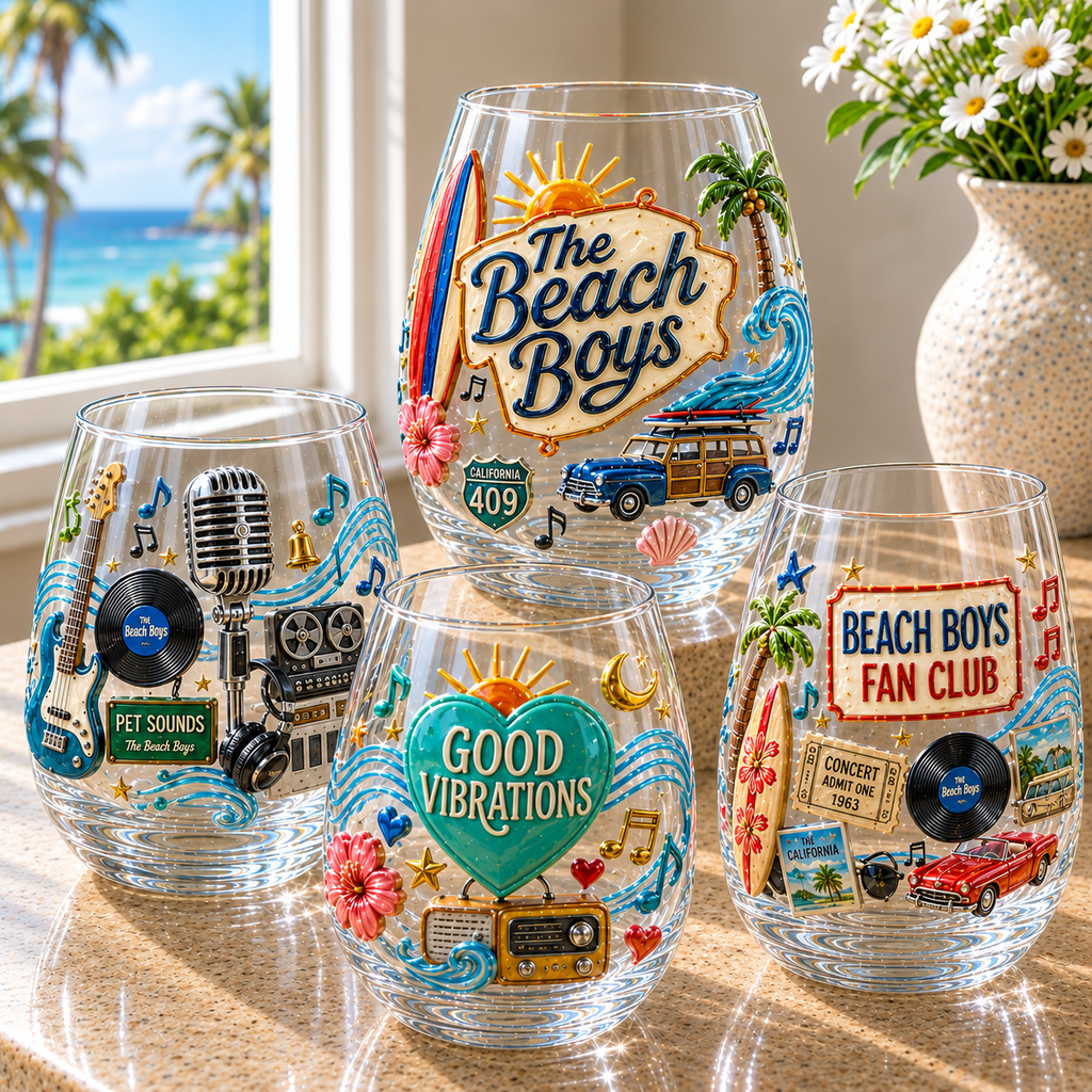 Premium TBY Stemless Wine Glass Set TTTT