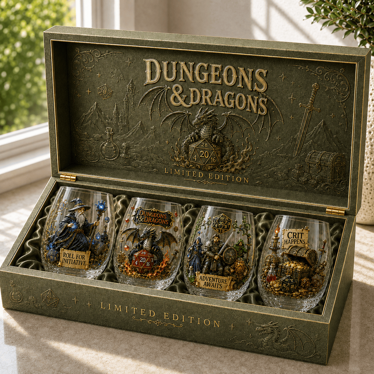 Premium DND Stemless Wine Glass Set TTTT