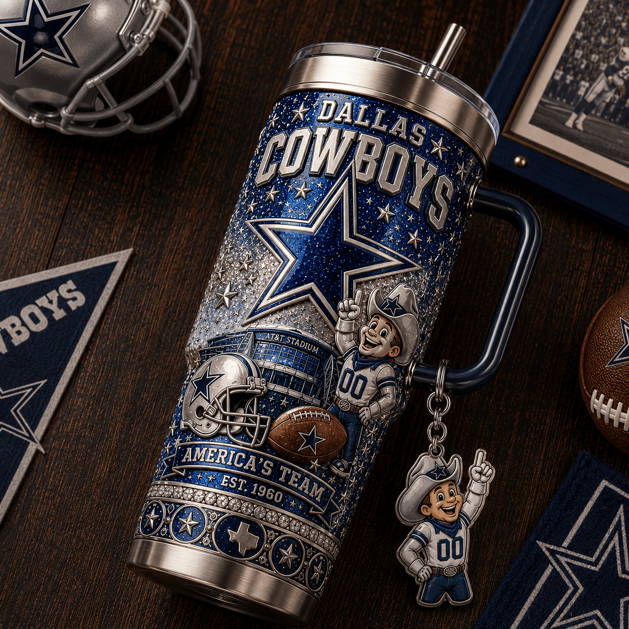 DLCB 40oz Tumbler With Handle TTNL