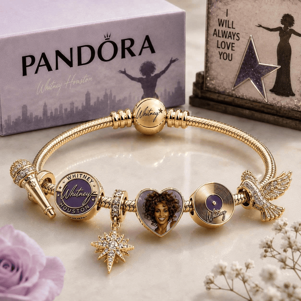 WNHT Gold Charm Bracelet Set VTH